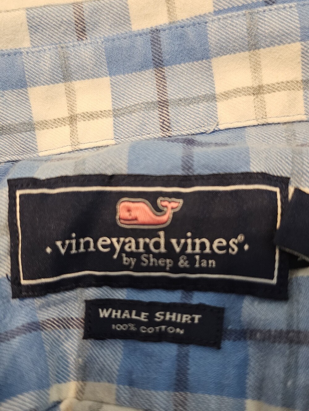 Lot of 2 Boys Vineyard Vines Whale Shirt Plaid Button Down Long Sleeve Large - Picture 15 of 15